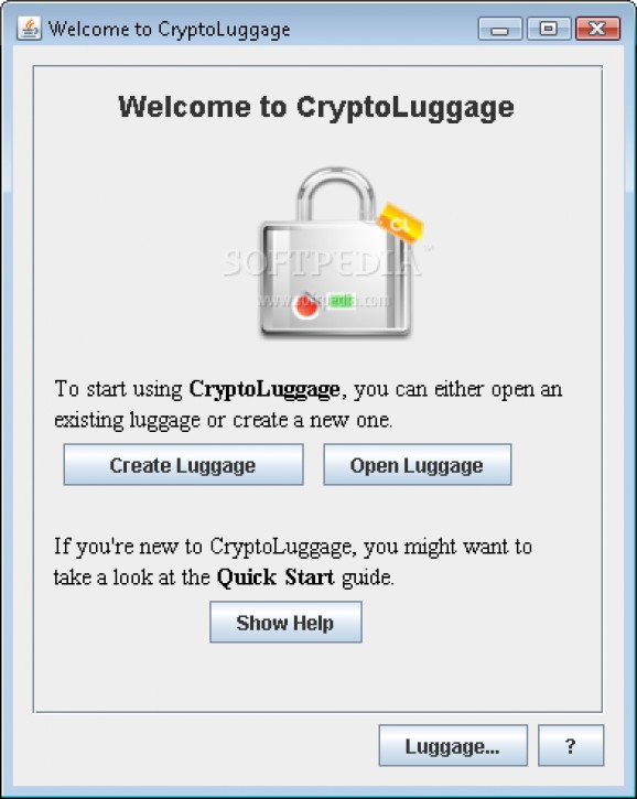 CryptoLuggage screenshot