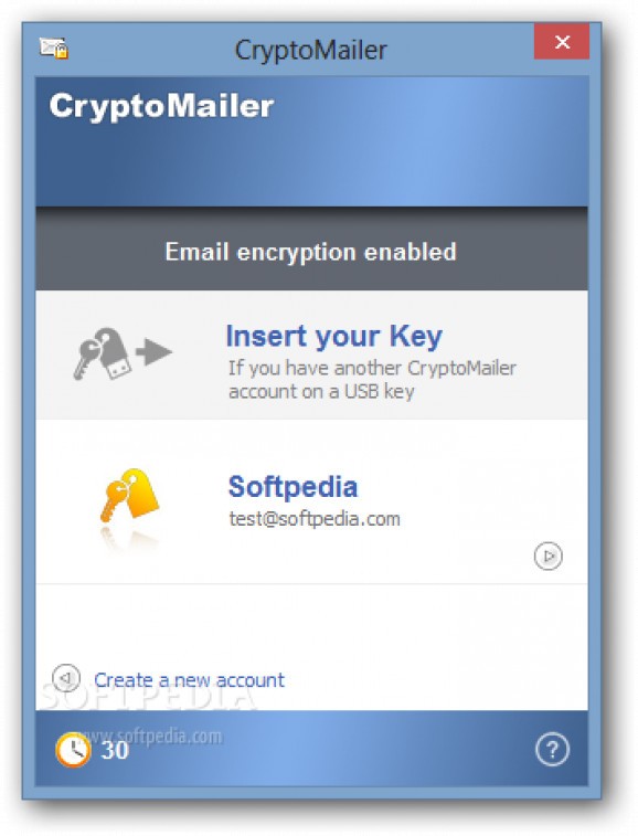 CryptoMailer screenshot