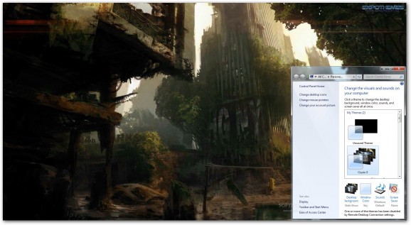 Crysis 3 Artwork Theme screenshot