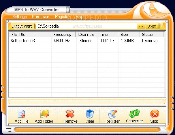 MP3 to WAV Converter screenshot
