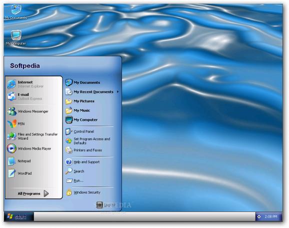 CrystalBlue XP Theme screenshot