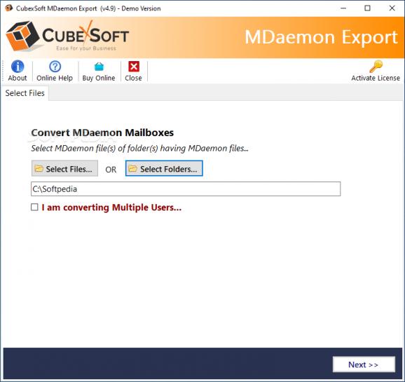 CubexSoft MDaemon Export screenshot