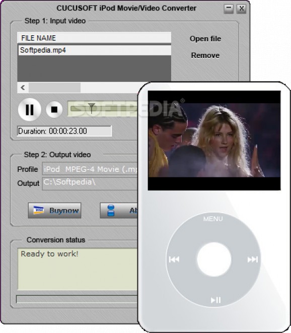 Cucusoft iPod Movie/Video Converter screenshot