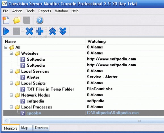 Cuevision Server Monitor Professional screenshot