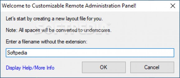Customizable Remote Administration Panel screenshot