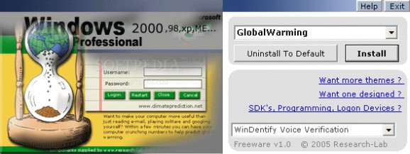 Customized Windows Logon screenshot