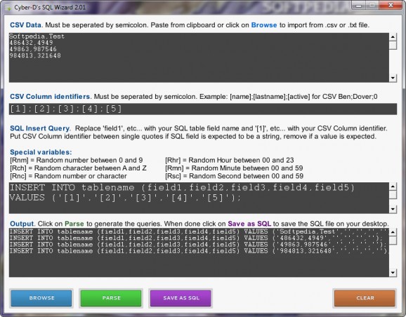 Cyber-D’s SQL Wizard screenshot