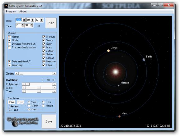 Solar System Simulator screenshot