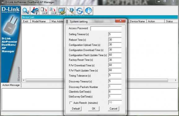 D-Link TriMode Dualband AP Manager for DWL-8200AP screenshot