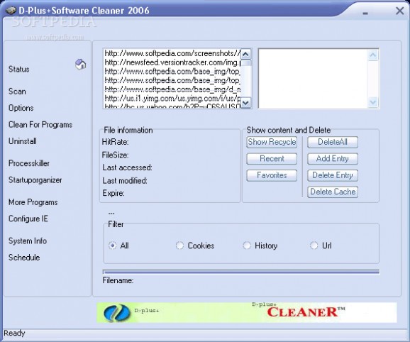 D-Plus+software Cleaner screenshot