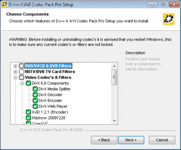 AVI Codec Pack Pro screenshot