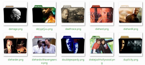 D movie folder icon pack screenshot