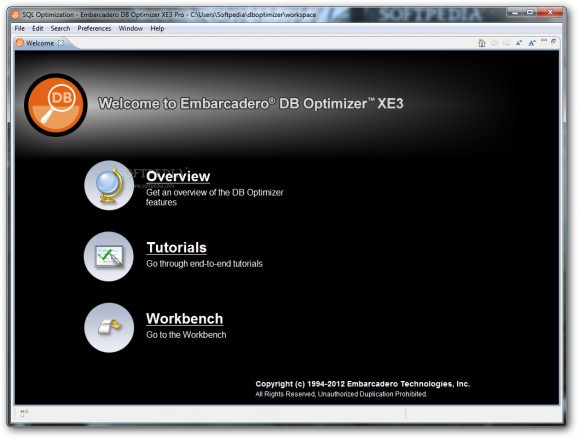 Embarcadero DB Optimizer screenshot