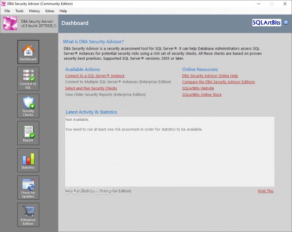 DBA Security Advisor screenshot