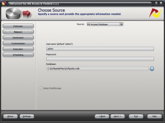 DBConvert for MS Access & Firebird screenshot