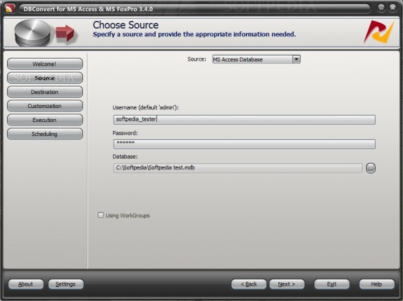 DBConvert for MS Access & MS FoxPro screenshot