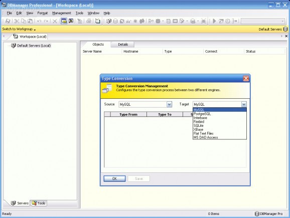DBManager Freeware for MySQL screenshot