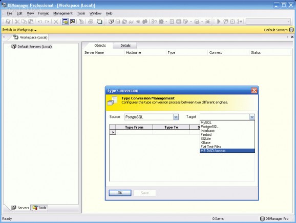 DBManager Freeware for PostgreSQL screenshot