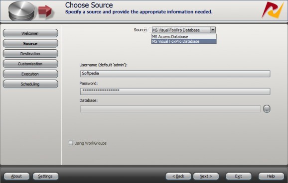 DBSync for MS Access & MS FoxPro screenshot