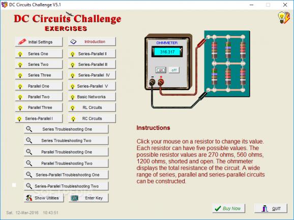 DC Circuits Challenge screenshot