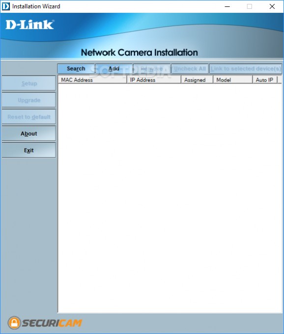 D-Link DCS-2120 Camera Installation Wizard screenshot