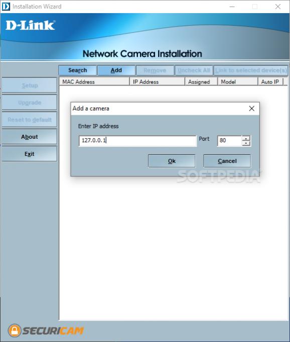 D-Link DCS-5300 Camera Installation Wizard screenshot