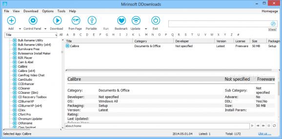 Mirinsoft DDownloads screenshot