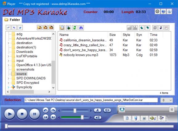 DEL MP3 Karaoke screenshot
