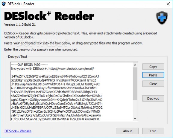 DESlock+ Reader screenshot