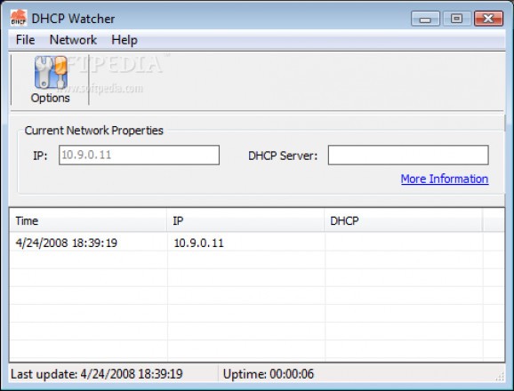 DHCP Watcher screenshot