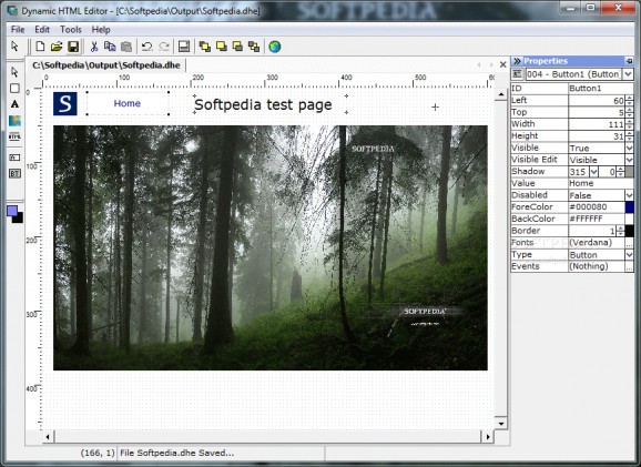 Dynamic HTML Editor Free screenshot