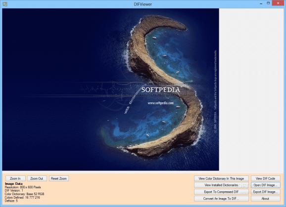 DIFViewer screenshot