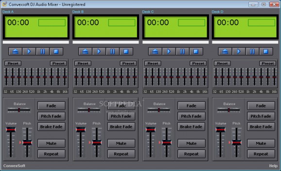 Convexsoft DJ Audio Mixer screenshot