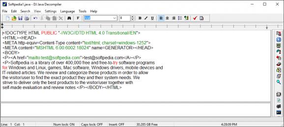 DJ Java Decompiler screenshot