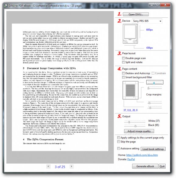 DJVU to PDF eBook screenshot