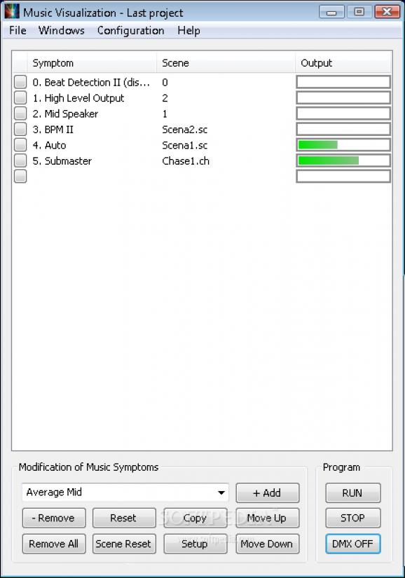 DMX512 Music Visualization screenshot
