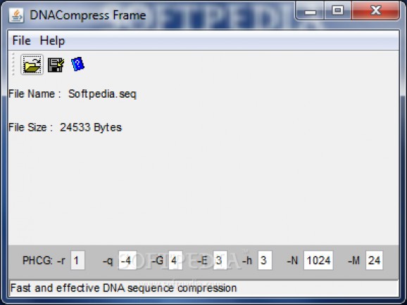 DNACompress screenshot