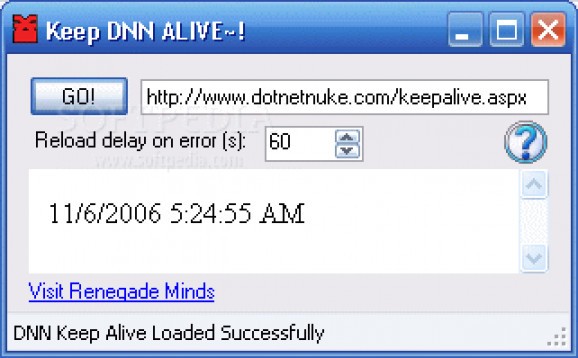 DNN Keep Alive screenshot