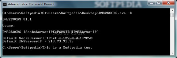 DNS2SOCKS screenshot