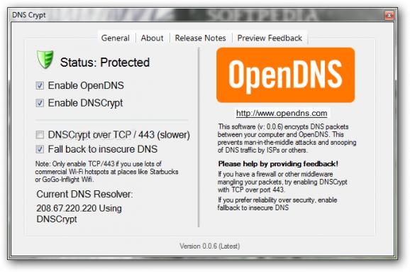 DNSCrypt screenshot
