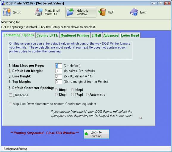 DOS Printer screenshot