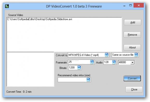 DP VideoConvert screenshot