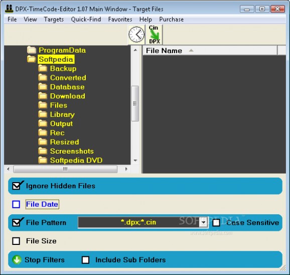 DPX TimeCode Editor screenshot