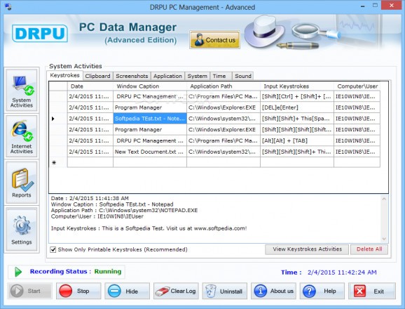DRPU PC Management - Advanced screenshot