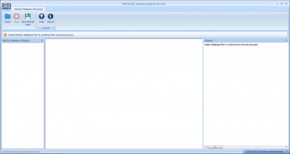 DRS MySQL Database Repair screenshot