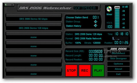 DRS 2006 Webreceiver screenshot