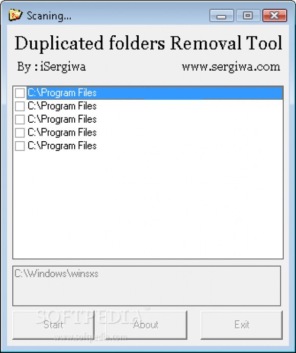 DRT - Duplicated folders Removal Tool screenshot
