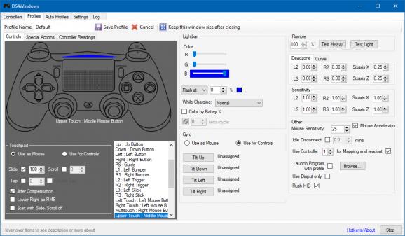 DS4Windows screenshot