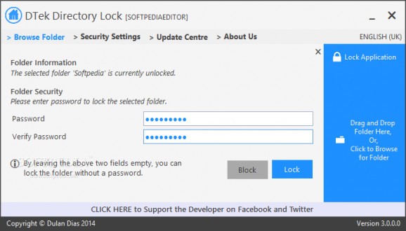 DTek Directory Lock screenshot