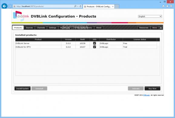 DVBLink for IPTV screenshot